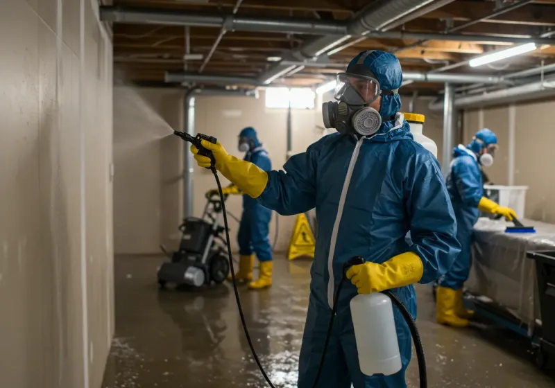 Basement Sanitization and Antimicrobial Treatment process in Loudoun County, VA