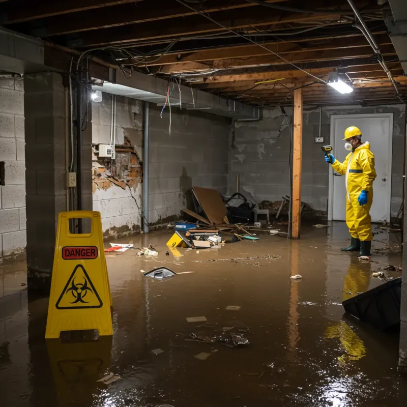 Flooded Basement Electrical Hazard in Loudoun County, VA Property